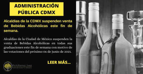 Alcaldías de la CDMX suspenden venta de Bebidas Alcohólicas este fin de semana.