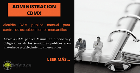 Alcaldía GAM pública manual para control de establecimientos mercantiles.